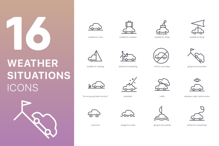 Icons for the Weather Situations