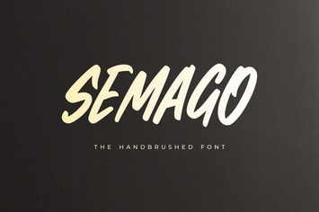 Semago - The Handbrushed Font
