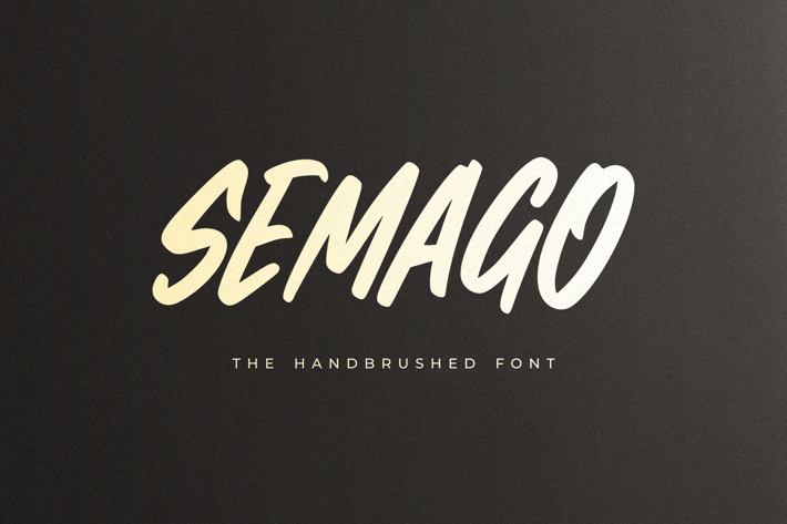 Semago - The Handbrushed Font