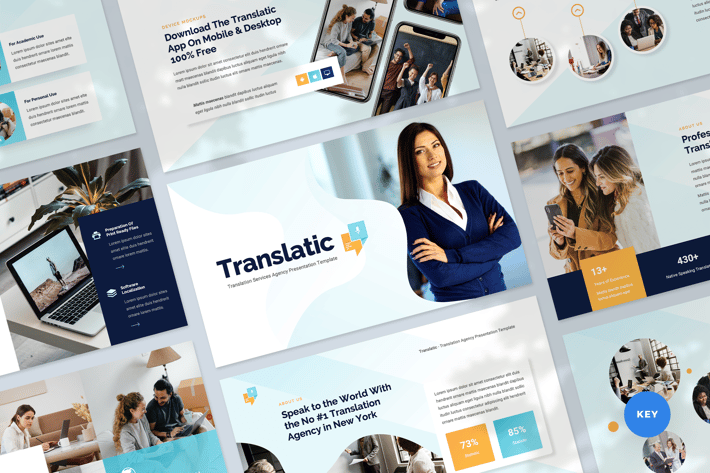 Translation Agency Presentation Keynote Template