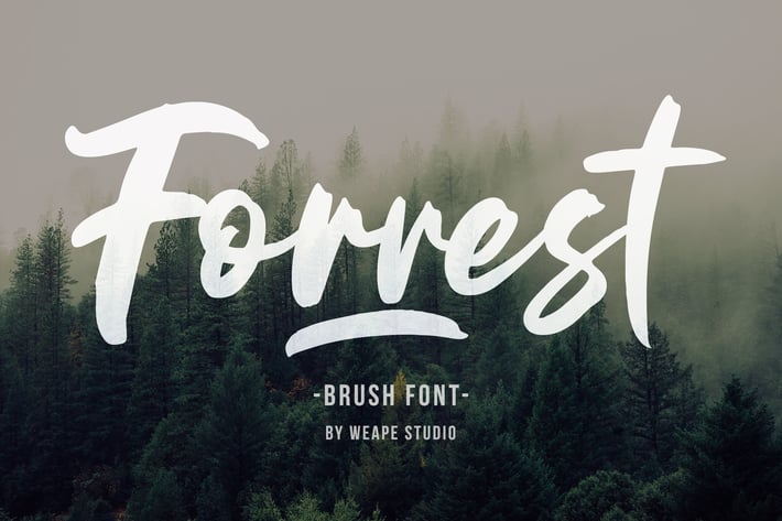Forrest - Brush Font