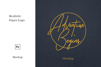 Paper Logo Mockup Vol. 1