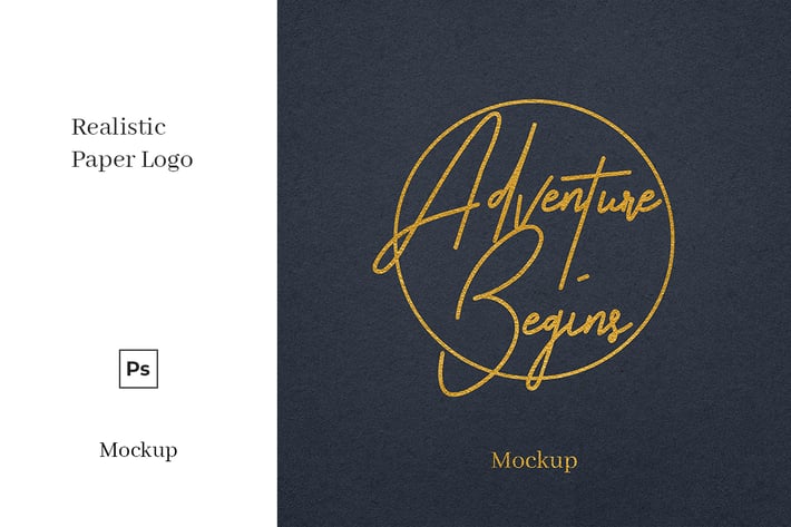 Paper Logo Mockup Vol. 1