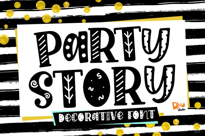 Party Story - Decorative Font 