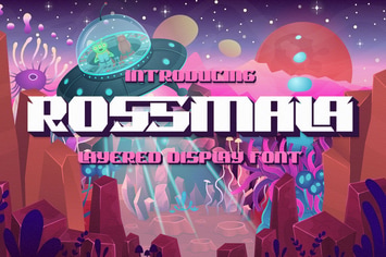 Rossmala | Layered Display Font