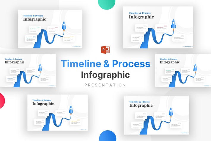 Rocket for Business Timeline Infographic Template