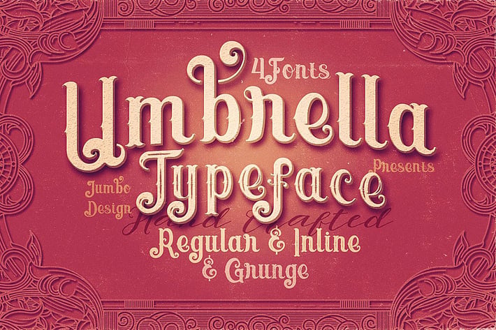 Umbrella - 4 Display Fonts