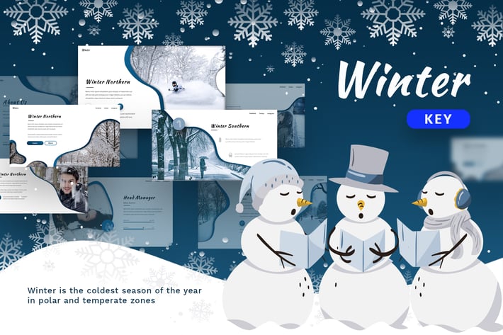 Winter - Creative keynote Template