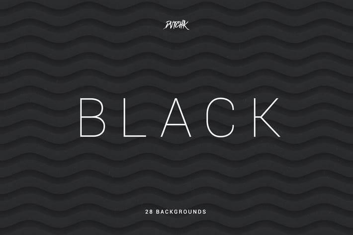 Black | Soft Abstract Wavy Backgrounds
