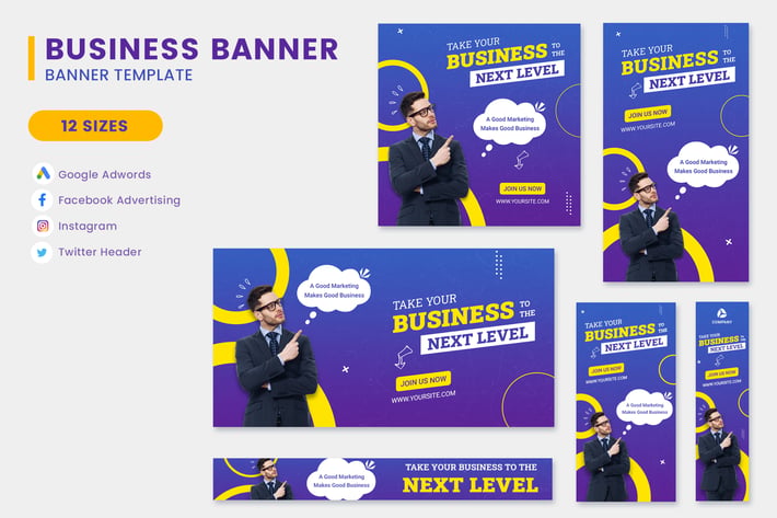 Bussiess Marketing Google Adwords Banner Template