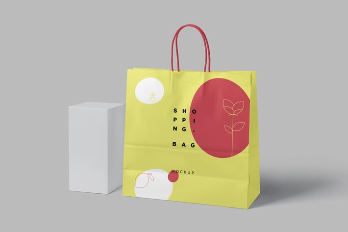 6 Paper Shopping Bag Mockups