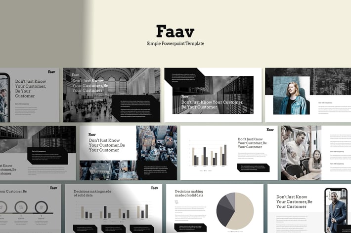 Faav - Modern & Simple Powerpoint Template