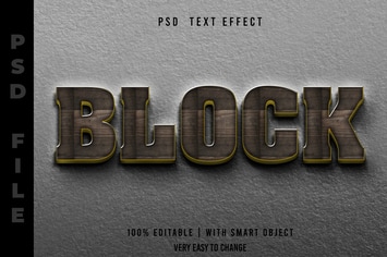 Wooden Editable Text Effect