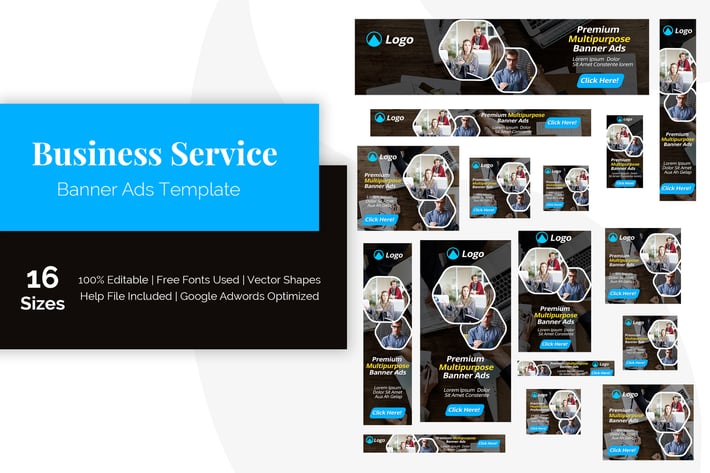 Business Service Banner Ads Template