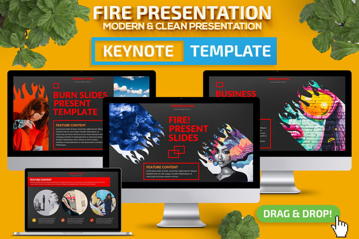 Fire Keynote Presentation Template