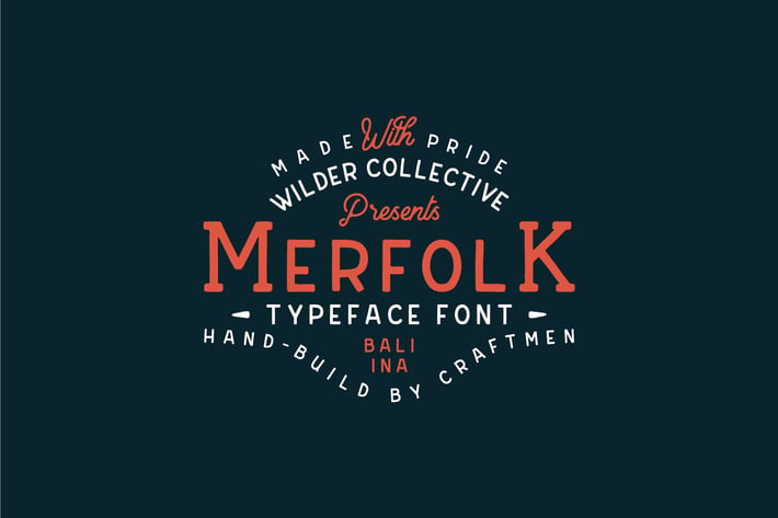 Merfolk Typeface - Retro Font