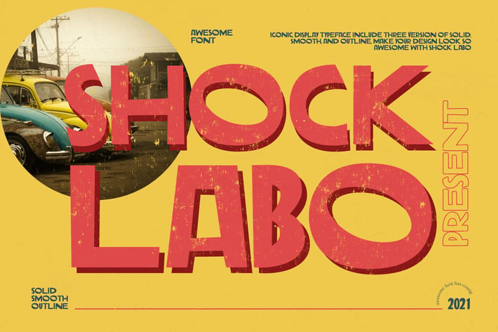 Shock Labo Unique Vintage Font