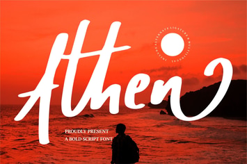 Athen | A Bold Script Font