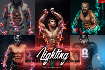 Lightning Power Photoshop Action