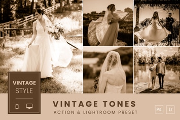 Vintage Tones Action & Lightroom Preset