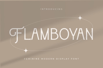 Flamboyan - Feminine Modern Display Font