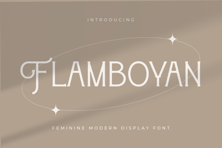 Flamboyan - Feminine Modern Display Font