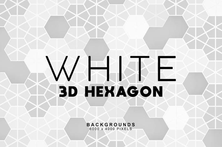 White Hexagon Backgrounds