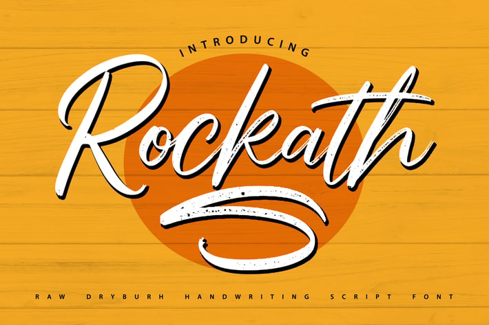 Rockaths | Handwriting Script Font
