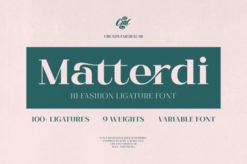 Matterdi - Hi-Fashion Ligature font