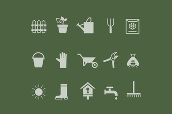 15 Gardening Icons