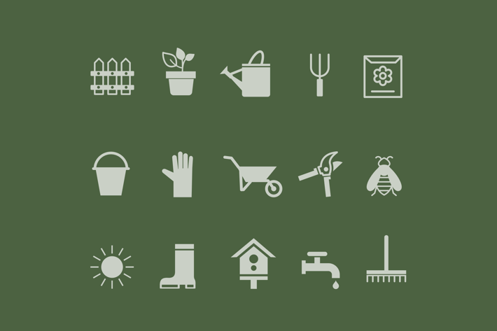 15 Gardening Icons