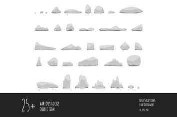 25 Various rocks collection