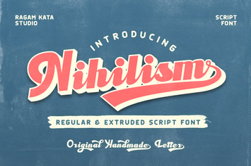 Nihilism - Crafted Script Font