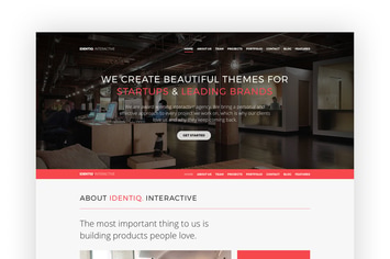 Identiq - One Page Parallax Retina Ready Template