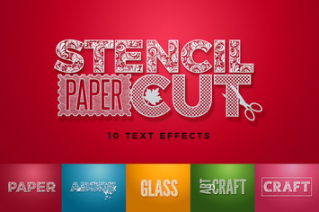 Paper Cut / Stencil Cut Text Effect 