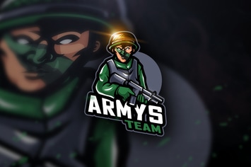 Armys Team - Mascot & Esport Logo
