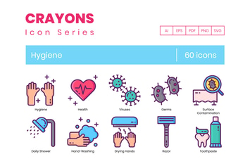60 Hygiene Icons