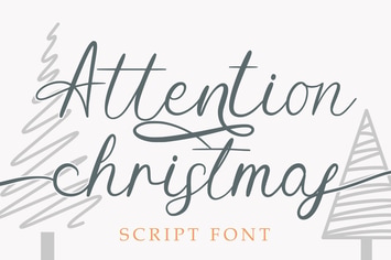 Attention Christmas - Script Font