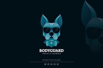 Dog Gradient Logo