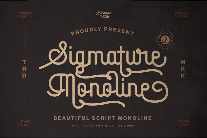 Sigmature Monoline Beautiful Script