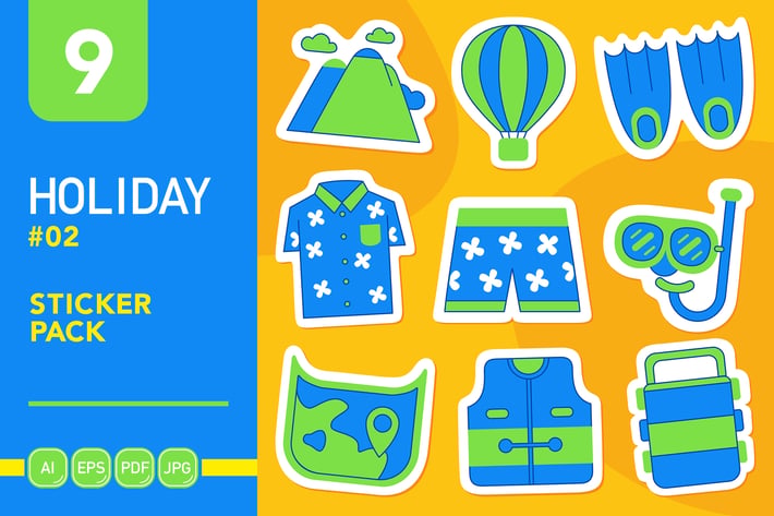 Holiday #02 Sticker Pack