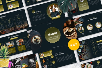 Naoto - Food & Beverages Keynote Templates