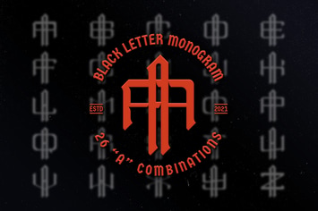 A Black Letter Monogram Logo Vol.3
