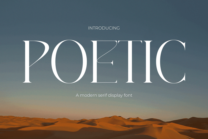 Poetic - Elegance Modern Serif Font