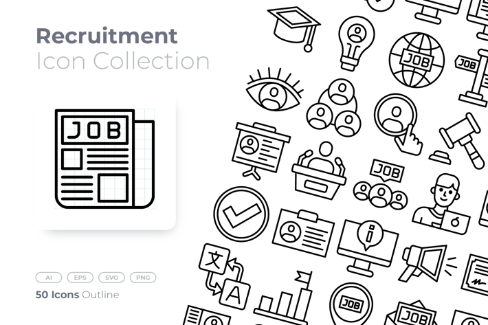 Recruitment Outline Icon