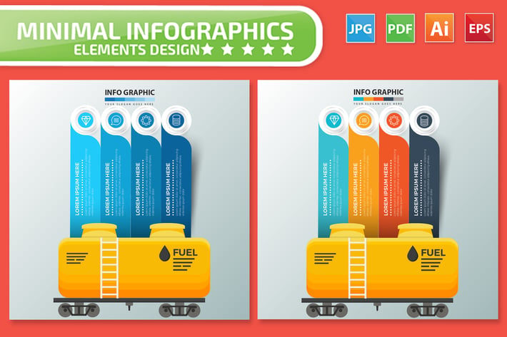 Oil Infographics design