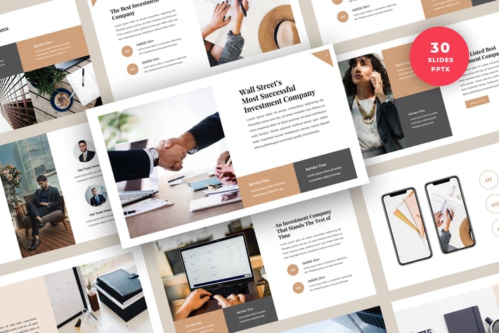 Finance & Investment PowerPoint Template