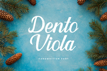 Dento Viola Handwritten Font