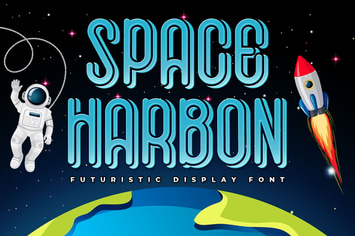 Space Harbon - Futuristic Display Font