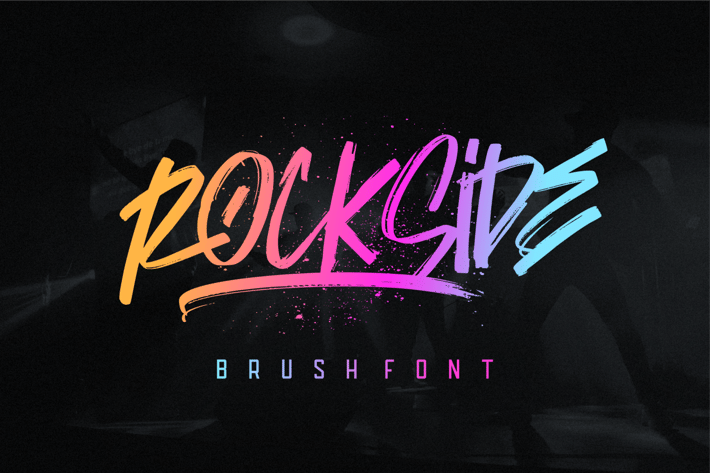 Rockside Brush Font